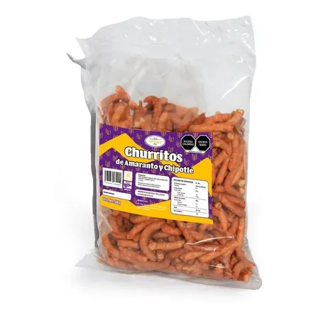 Churritos Con Amaranto Y Chipotle 500g Del Cuore