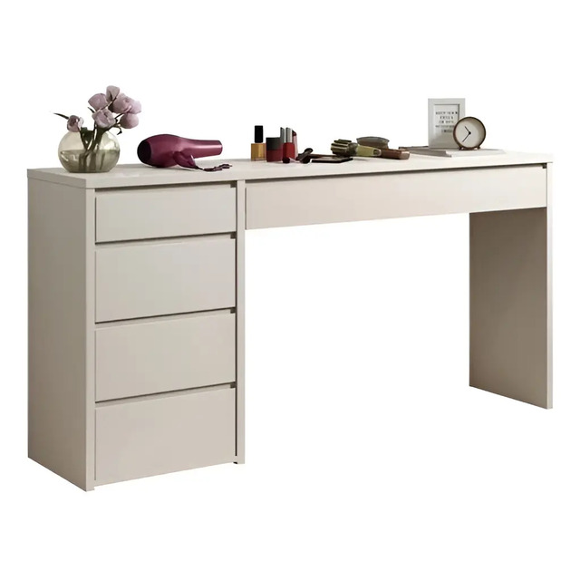 Escrivaninha 5 Gavetas Berlim Yescasa 136x81x45cm Off White