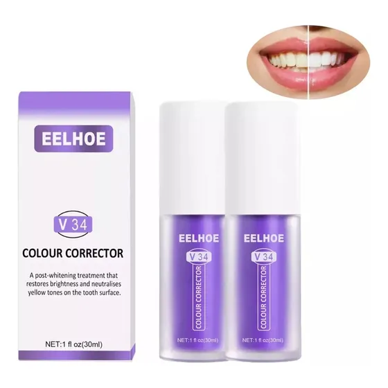 Sérum Corretivo Colorido V34 Para Clarear Dentes 2