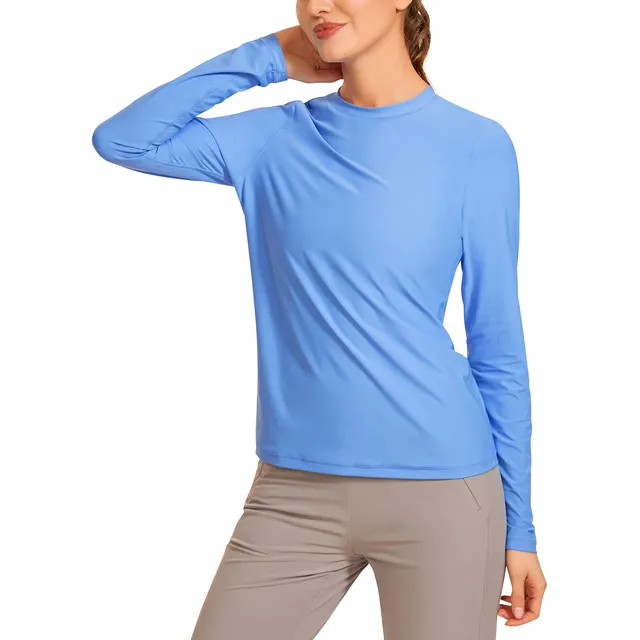 Crz Yoga Mujer Upf 50+ Manga Larga Protector Erupcion Camisa