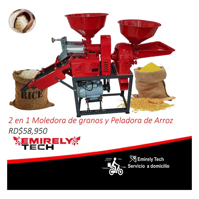 Moledora Molino Trituradora Trilladora De Granos Y Peladora