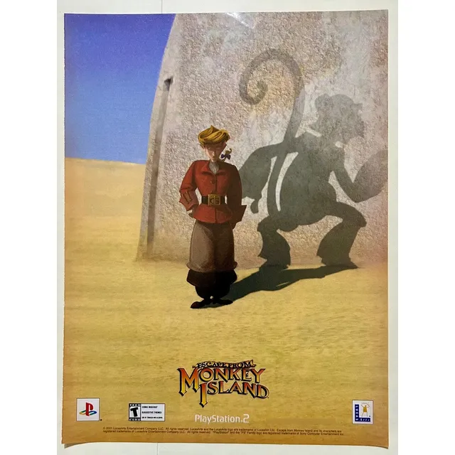 Anuncio Vintage Original Escape From Monkey Island - Ps2