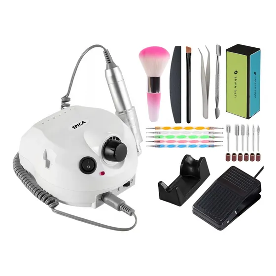 Torno Para Uñas SPICA S-300 Manos Pies Manicuria Pedicuria + Accesorios 220V