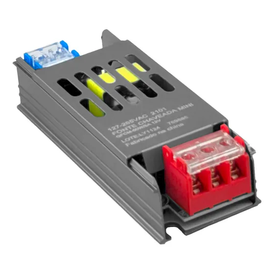 Fonte Chaveada Mini Slim 12v 5a 60w Bivolt Led Eletrônicos