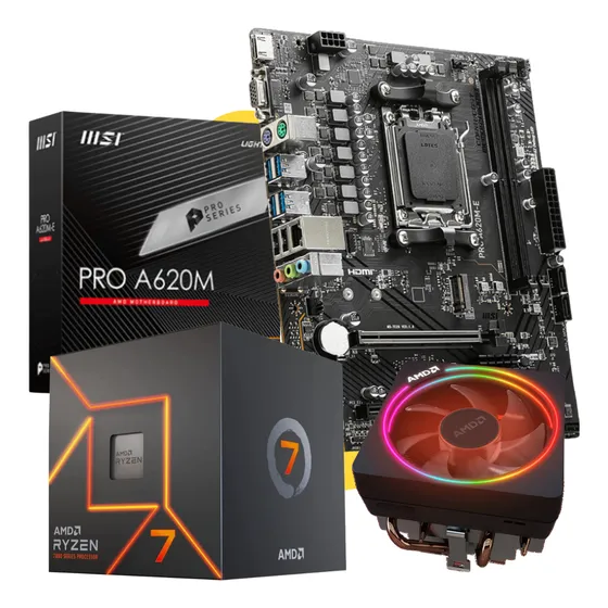 Combo Actualizacion Gamer Amd Ryzen 7 5700x + A520 12c
