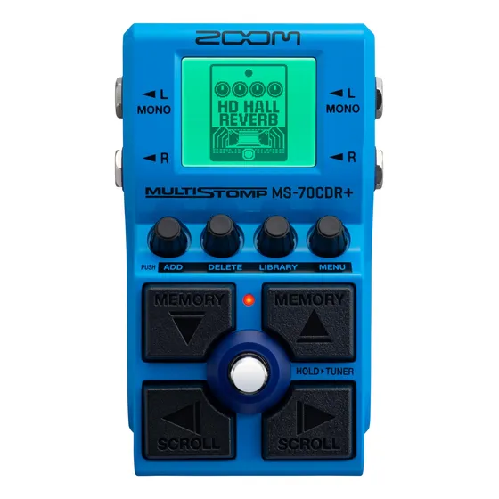 Pedal De Efeitos De Guitarra Multistomp Zoom Ms-70cdr+ Com E