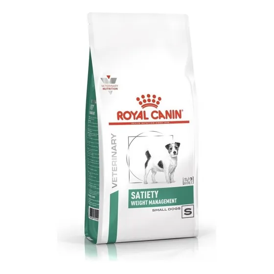 Alimento Royal Canin Veterinary Diet Canine Satiety Weight Management para cãe adulto de raza pequena sabor mix de 1.5 kg