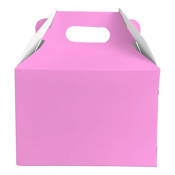 30 Caja Tipo Boxlunch Colores, Dulcero, Color Rosa