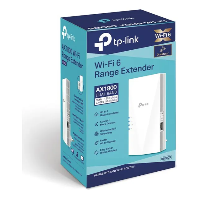 Repetidor Wifi Extensor Tp-link Re600x Wifi 6 Onemesh D. Ban