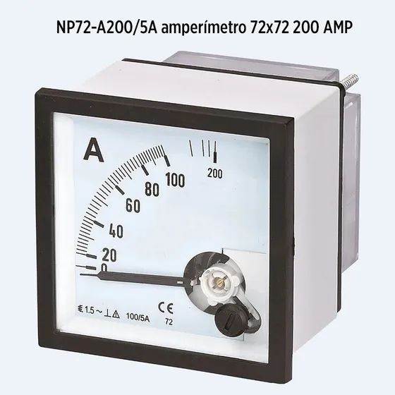 Np72-a200/5a Amperimetro 72x72 200amp