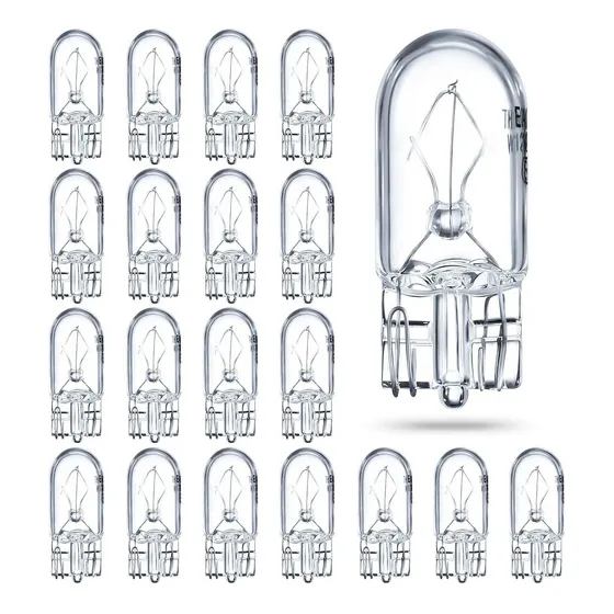 Bombilla 1 4 Base Cuña 5 Transparente Krypton Para Casa