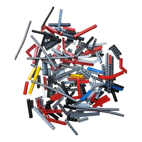 Lego Technic Mindstorm Ejes Bases Vigas Plata  Gris New