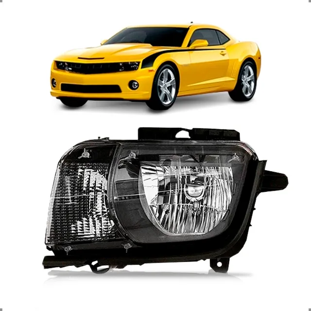 Farol Camaro 2010 2011 2013 2012 2013 Mascara Negra