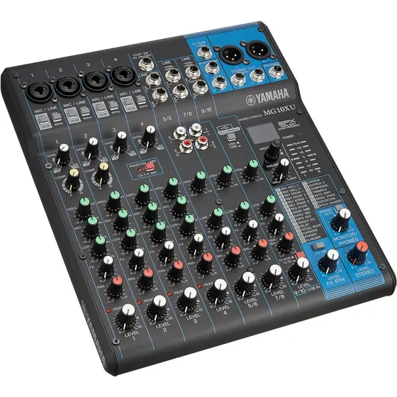 Consola Mezcladora Yamaha Mg10xu 10 Canales Pasiva C/efecto