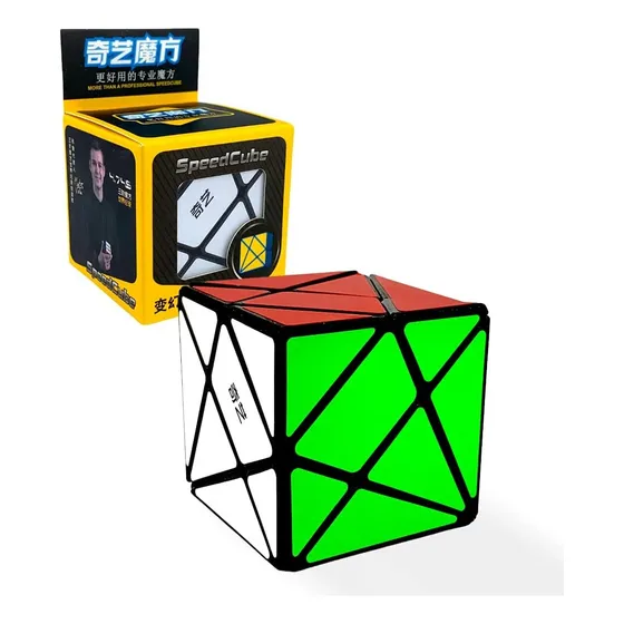 Cubo Rubik Qiyi Axis 3x3 Color De La Estructura Negro