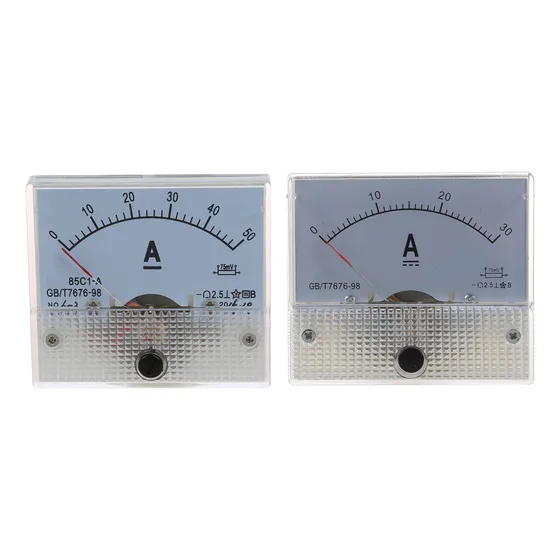 Amperímetro De Panel Analógico Rectangular 85c1 Dc 0-50a