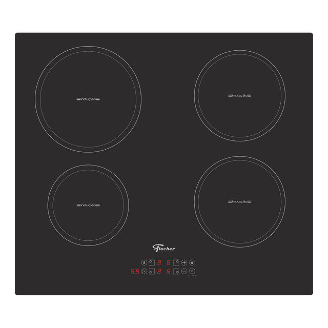 Fogão Cooktop 4q Indução Vitrocerâmica Touch 220v Fischer Fogão Cooktop 4q Indução Vitrocerâmica Touch 220v Fischer