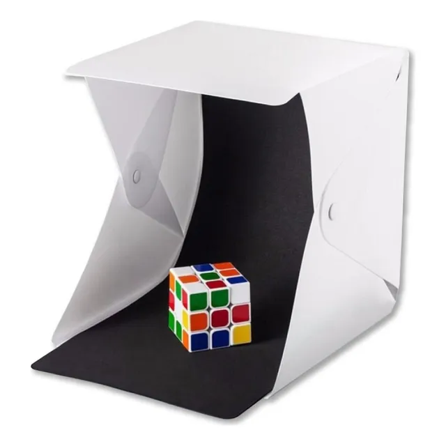 Caja Luz Mini Estudio Fotográfico Plegable 30 Cms Led
