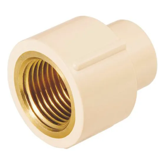 5 Pz Adaptador Conector Hembra Cpvc C/inserto Laton 1/2  Cnx