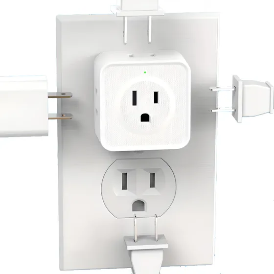 Adaptador Ladrón Pared 5 Enchufes Kit Multicontacto 110 V