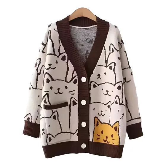 Cardigan Gatos Animados