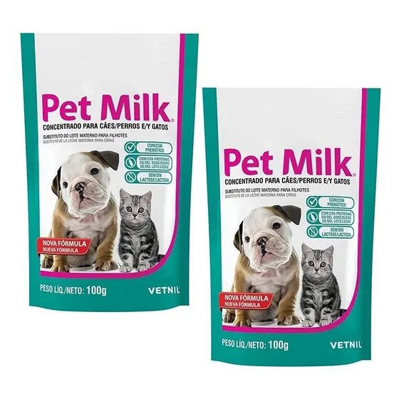 2 Pet Milk 100g (substituto Do Leite Materno) Envio Imediato