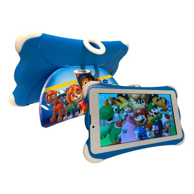 Tablet Para Niños Android 13   6gb Ram 128gb Almacenamiento Azul