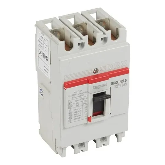 Interruptor Moldeada 3p 63a Drx 35ka Ref. 27224 Legrand