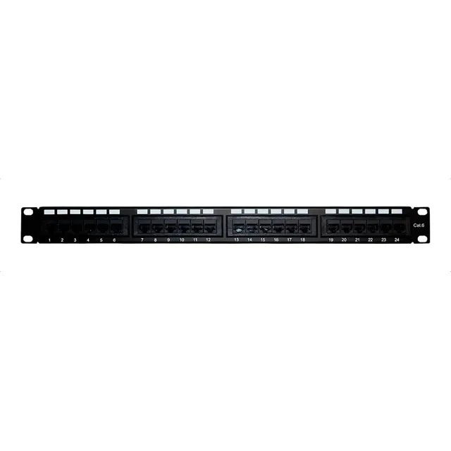 Patch Panel Cat6 24 Puertos 1 Ur Estandar 19 Pulgadas