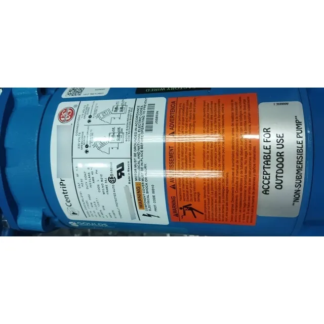 Bomba Centrifuga Para Riego Goulds Gt07  3/4 Hp 110/220 Vol