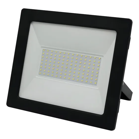 Reflector Multivoltaje, 200w Luz Fría Con Ip65 Igoto Ref0200 Color De La Carcasa Negro Color De La Luz Blanco Frío 110/240v