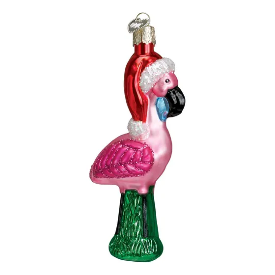 Vaso De Cristal Con Animales Salvajes Del Zoológico Navideño