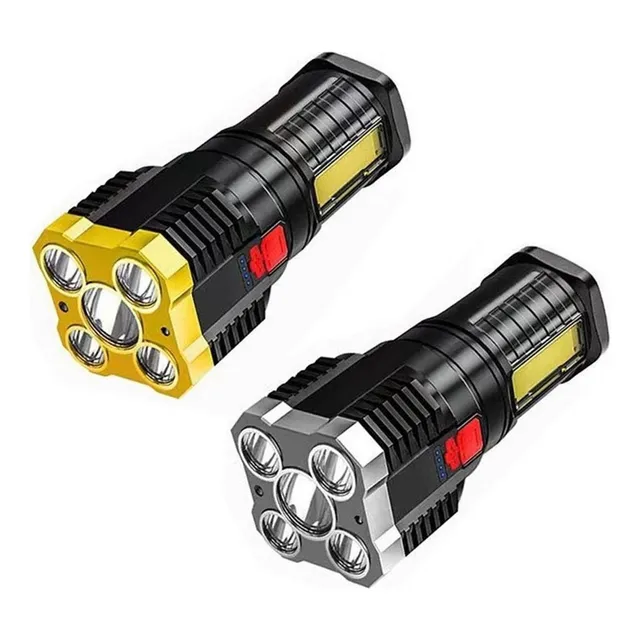 2x Linterna Recargable Camping Eléctrica Fuerte Luz Fuerte