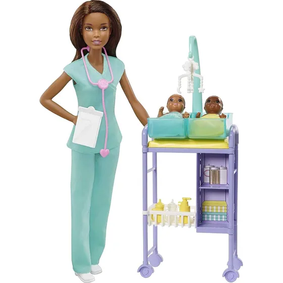 Barbie Doctora Pediatra Con Bebés  Original Mattel-envío Ya!