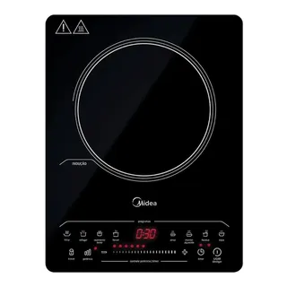 Cooktop De Indução Midea 1 Boca Portåtil Cor Preto 127v Cooktop De Indução Midea 1 Boca Portåtil Cor Preto 127v