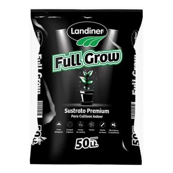 Landiner Sustrato Full Grow 50 Lt. Cultivo Indoor