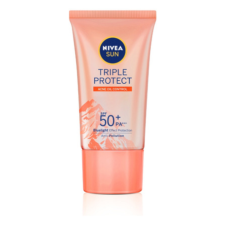 Nivea Sun Protetor Solar Facial Tripla Proteção Loção Antiacne Fps 50 40ml Nivea Sun Protetor Solar Facial Tripla Proteção Loção Antiacne Fps 50 40ml