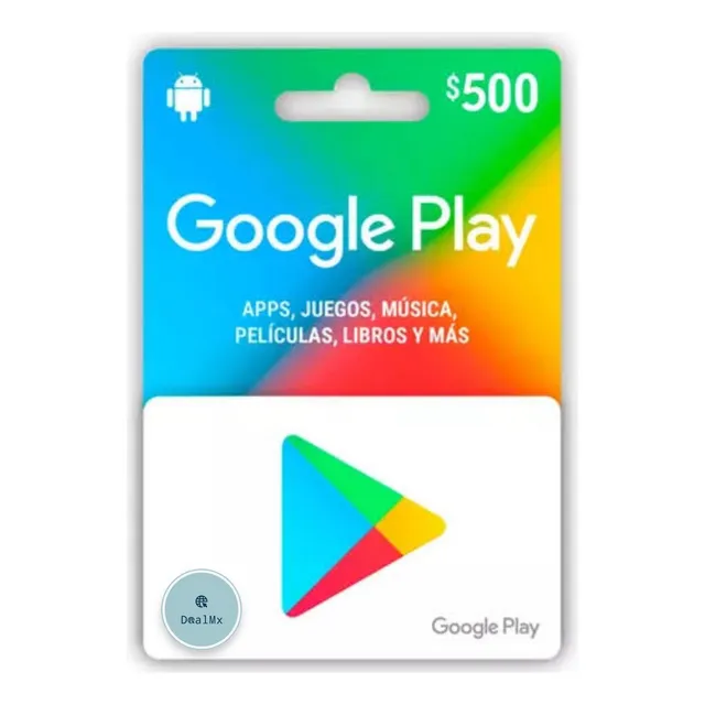 Tarjeta Google Play 500 De Saldo Para Android