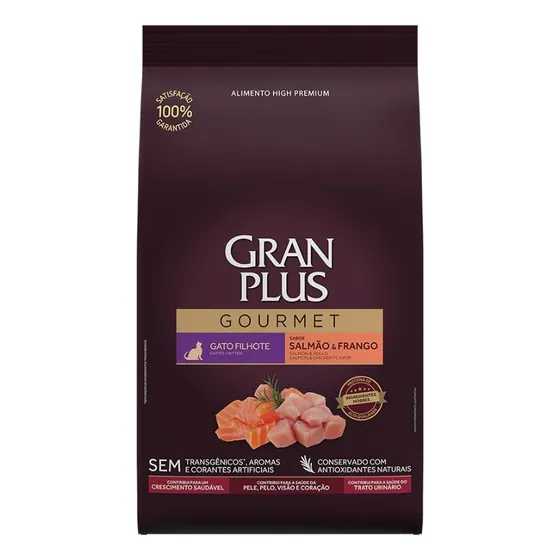Gran Plus Gourmet Gatito Salmon Y Pollo 10 Kg