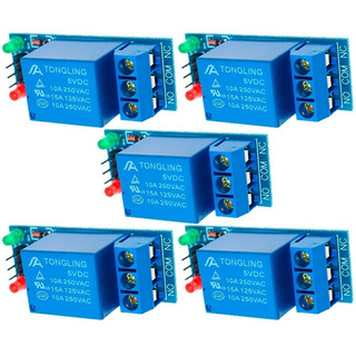 5 Piezas Modulo Relevador Relay 1 Canal 5v Rele Arduino 5 Piezas Modulo Relevador Relay 1 Canal 5v Rele Arduino