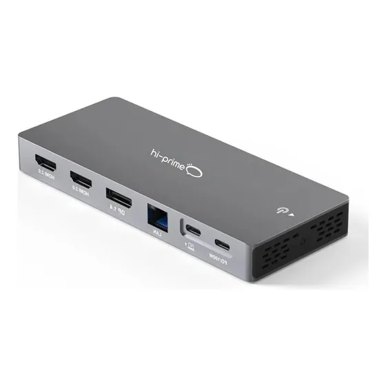 Hub Usb C Hdmi Displayport 3 Monitores 4k 13 Em 1 - Hi-prime