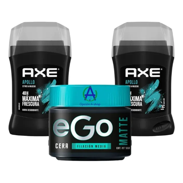 Desodorante Y Cera Para Cabello Fijación Media Matte Ego Axe