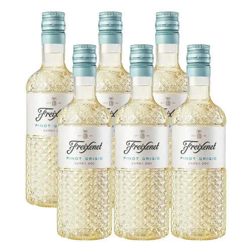 Vinho Freixenet Pinot Grigio Mini Baby 187 Ml Kit 06 Un | Frete grátis