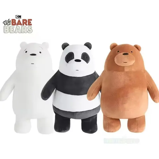 Osos Escandalosos, Set De Los 3 Ositos De Peluche. Pardo, Polar, Panda