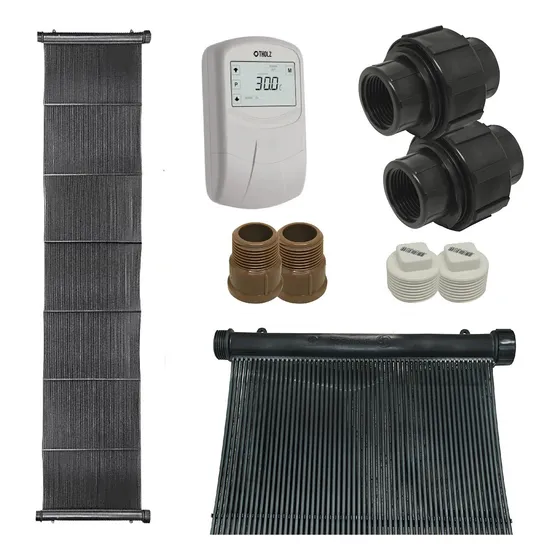 Kit 8 Un Aquecimento Solar Para Piscina 20mil Lt C/ Comando