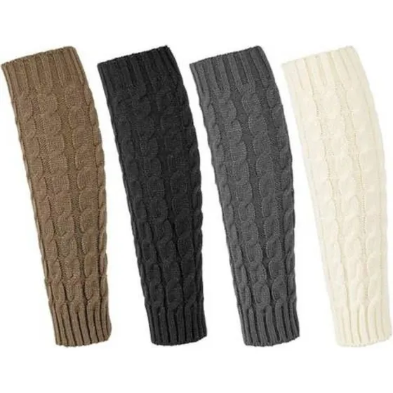 Calentadores Para Piernas 36cm Tejidos Invierno Surtido