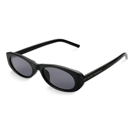 Óculos de Sol Feminino Oval Saint Germain Amalfi Preto com Proteção UV400
