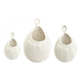 3 Cestas De Frutas Bohemias, Cesta De Cebolla De Yute, 3 Cestas De Frutas Bohemias, Cesta De Cebolla De Yute,