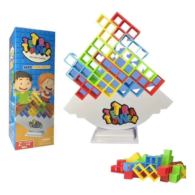 Tetris Interactivo 3d Equilibrio Balancín 48 Bloques