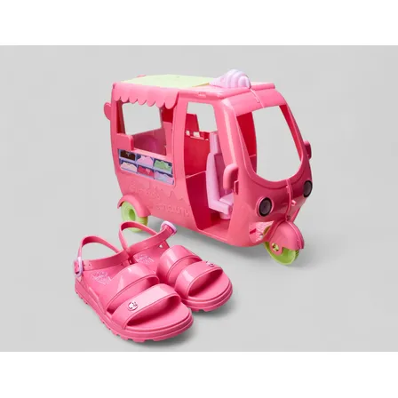 Sandália Grendene Kids Barbie Sorveteria Kit-23221